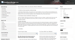 Desktop Screenshot of cloudspacedesign.com