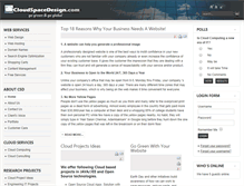 Tablet Screenshot of cloudspacedesign.com